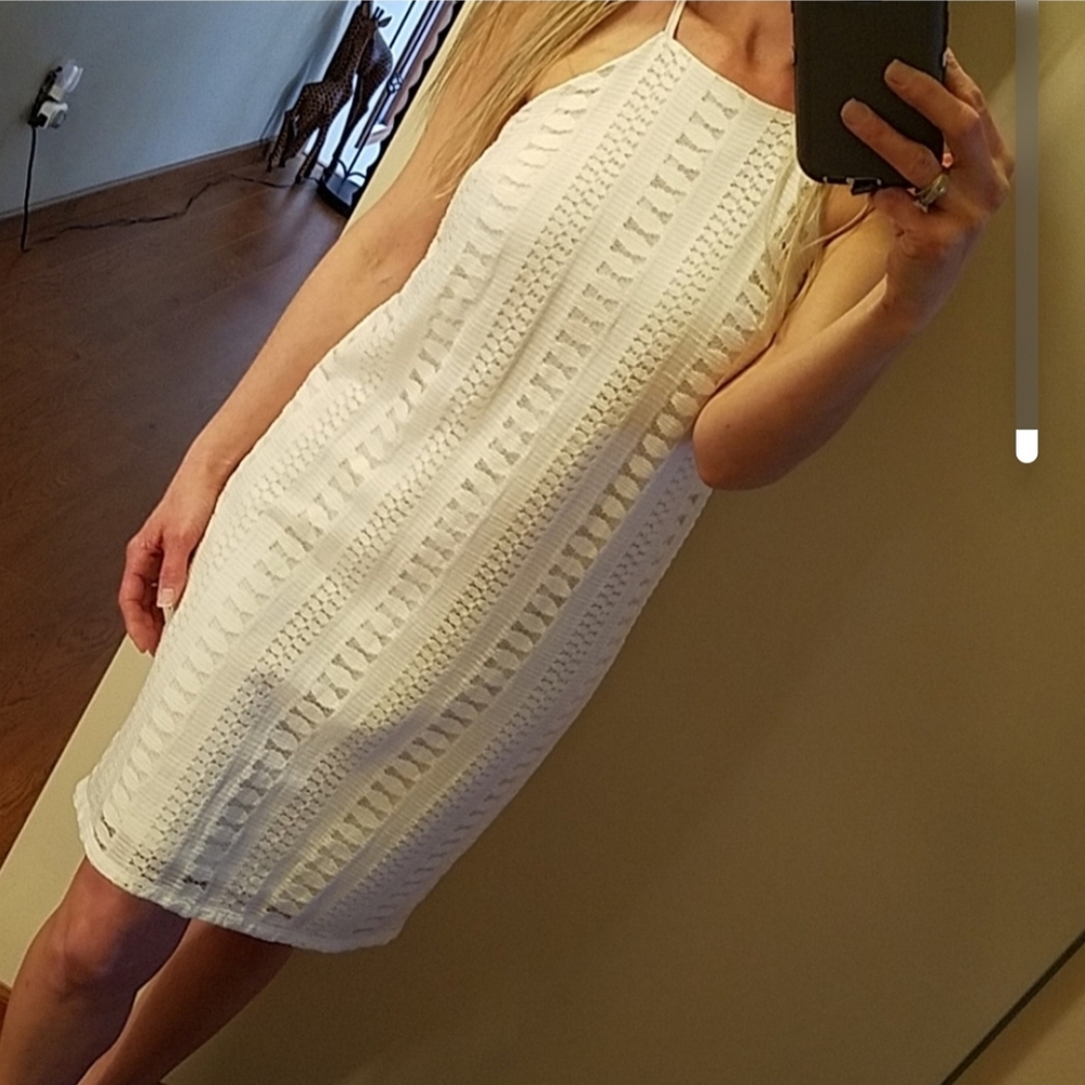 Mossimo White Halter Dress